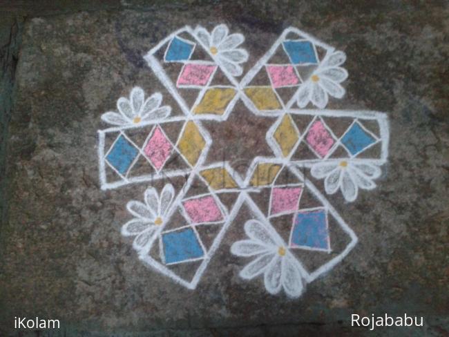 Rangoli: free hand rangoli 