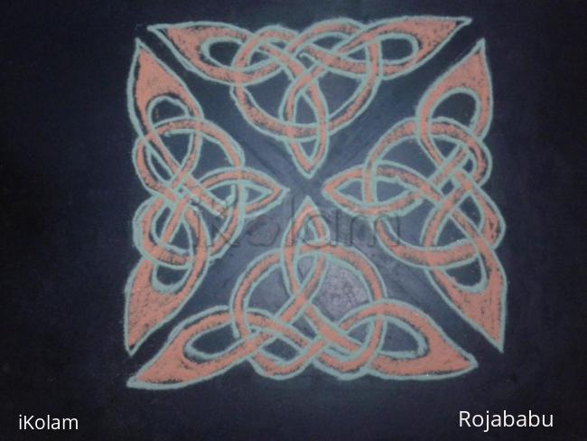 Rangoli: celtic knot