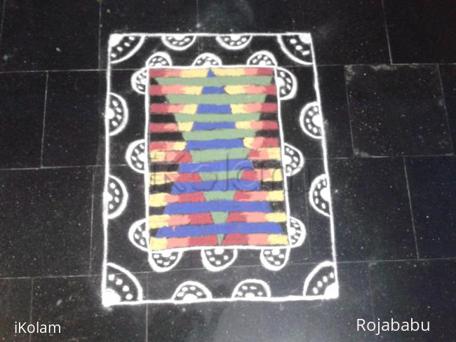 Rangoli: Rectangle kolam