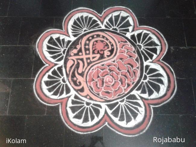 Rangoli: freehand rangoli