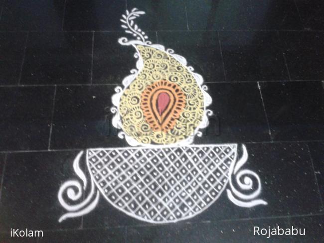 Rangoli: Thiru karthigai kolam 2