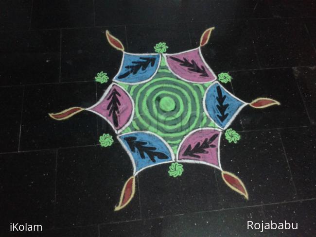 Rangoli: Deepam kolam