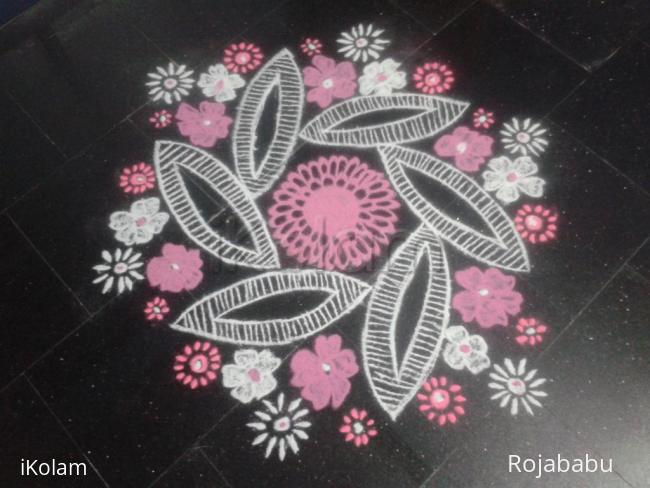 Rangoli: Margali kolam 9