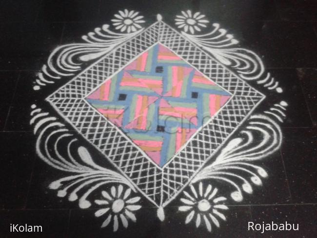 Rangoli: Margali kolam 1