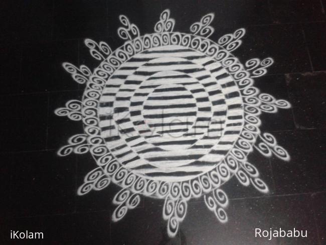 Rangoli: Margali kolam 2