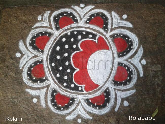 Rangoli: Margali kolam 13