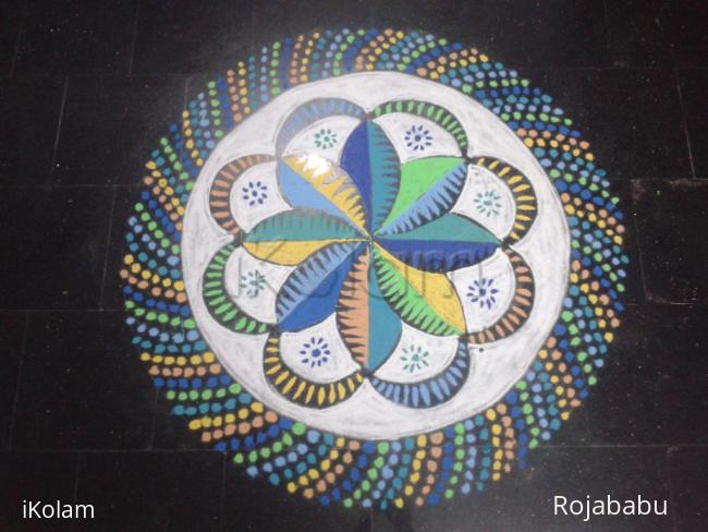 Rangoli: Pongal kolam 2  2017