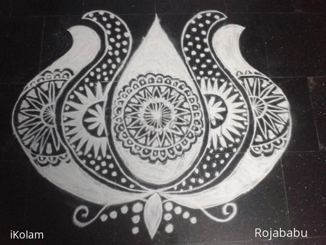 Rangoli: Margali kolam 7