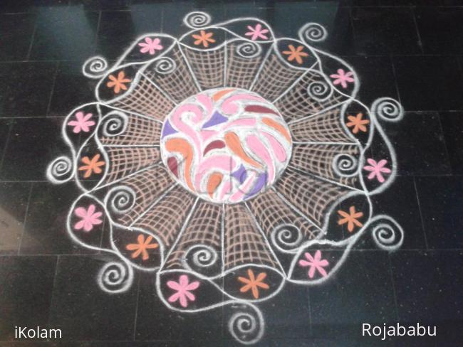 Rangoli: freehand rangoli