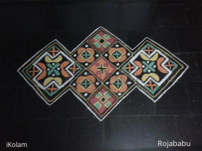 Rangoli: square rangoli