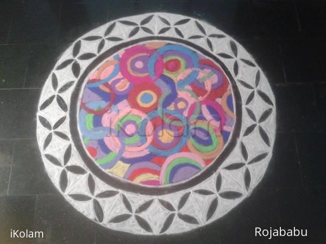 Rangoli: Multi colour rangoli