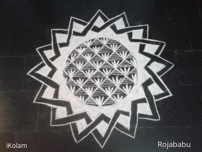 Rangoli: Only White