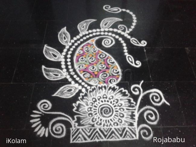 Rangoli: Freehand rangoli