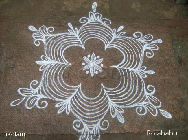 Rangoli: White rangoli