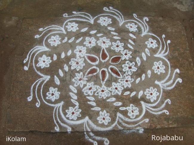 Rangoli: freehand rangoli