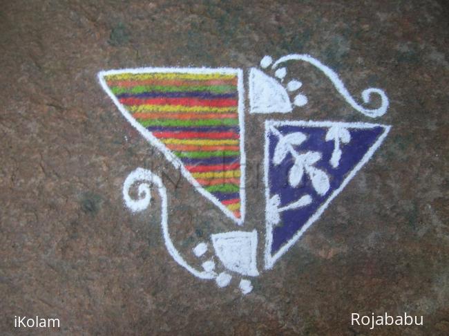 Rangoli: two triangle