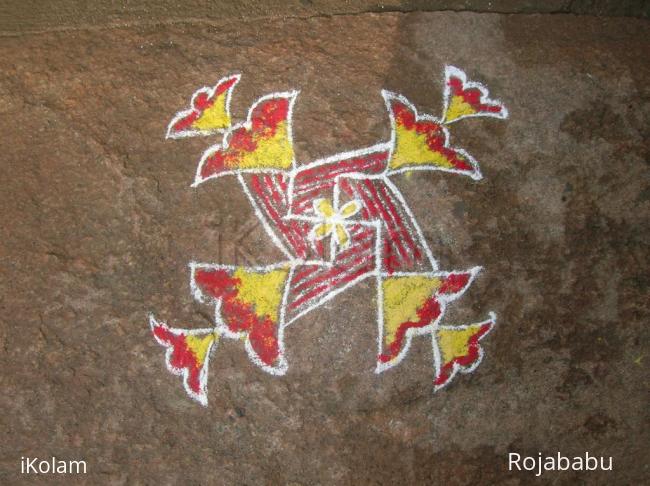 Rangoli: swastik6