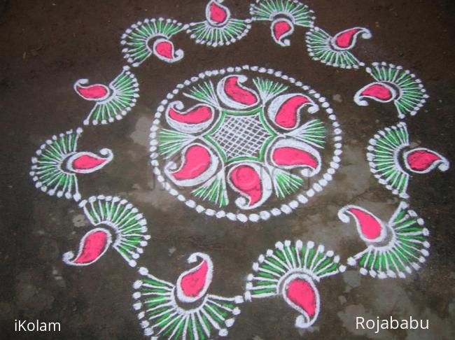 Rangoli: karthigai rangoli