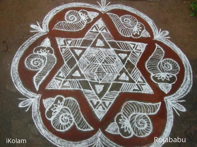 Rangoli: margali rangolis