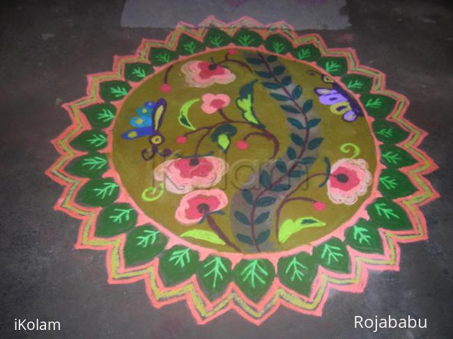 Rangoli: pongal rangoli