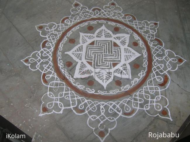 Rangoli: pongal maa kolam