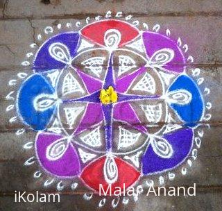 Rangoli: Simple kolam