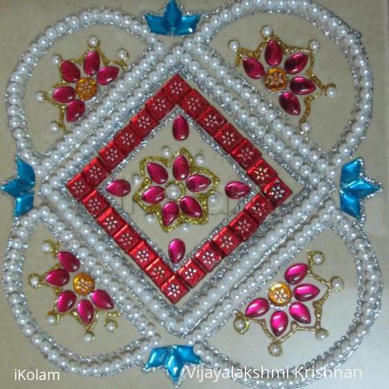 Rangoli: kundan rangoli