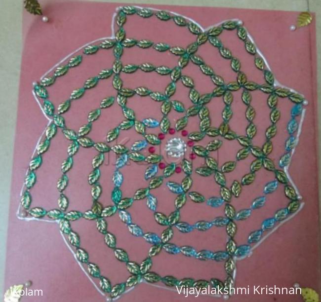 Rangoli: Portable rangoli - Hridayakamalam