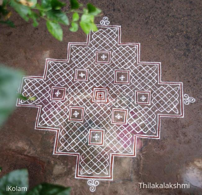 Rangoli: Steps kolam