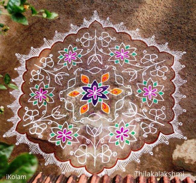 Rangoli: Flower carpet kolam