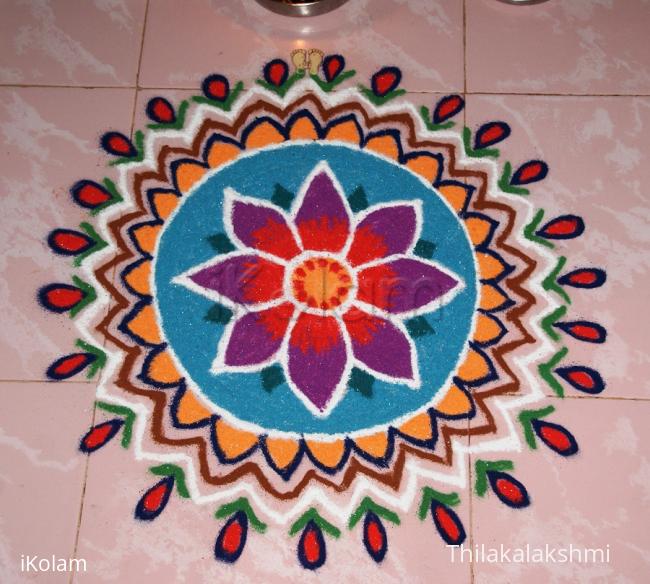 Rangoli: Freehand rangoli