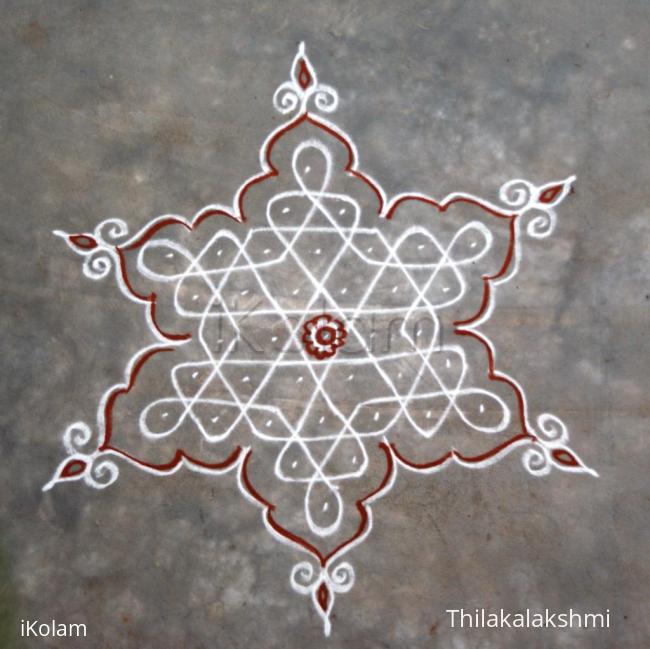 Rangoli: Dotted sikku kolam