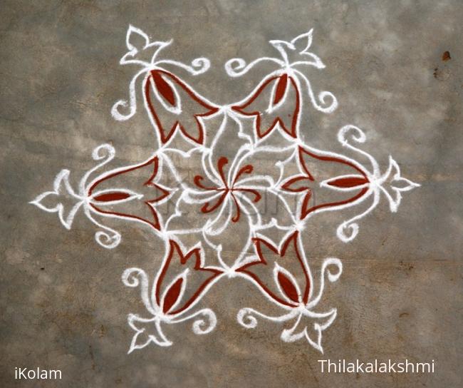 Rangoli: Flower kolam