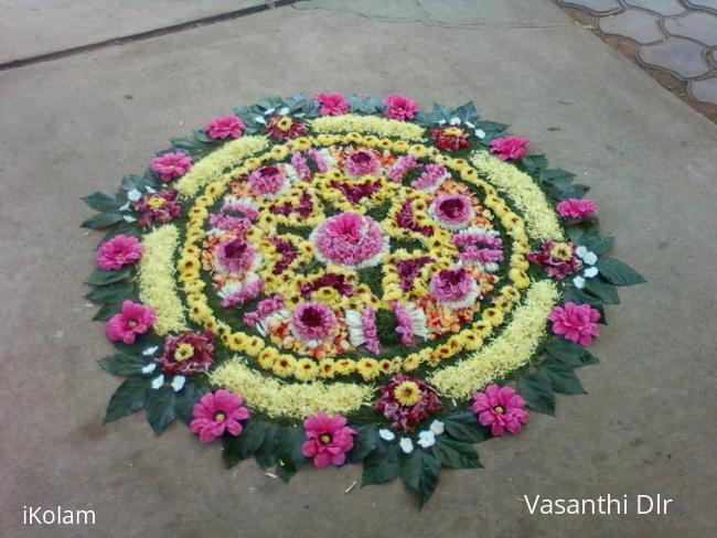 Rangoli: flower rangoli