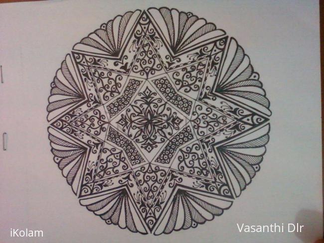 Rangoli: free hand drawing