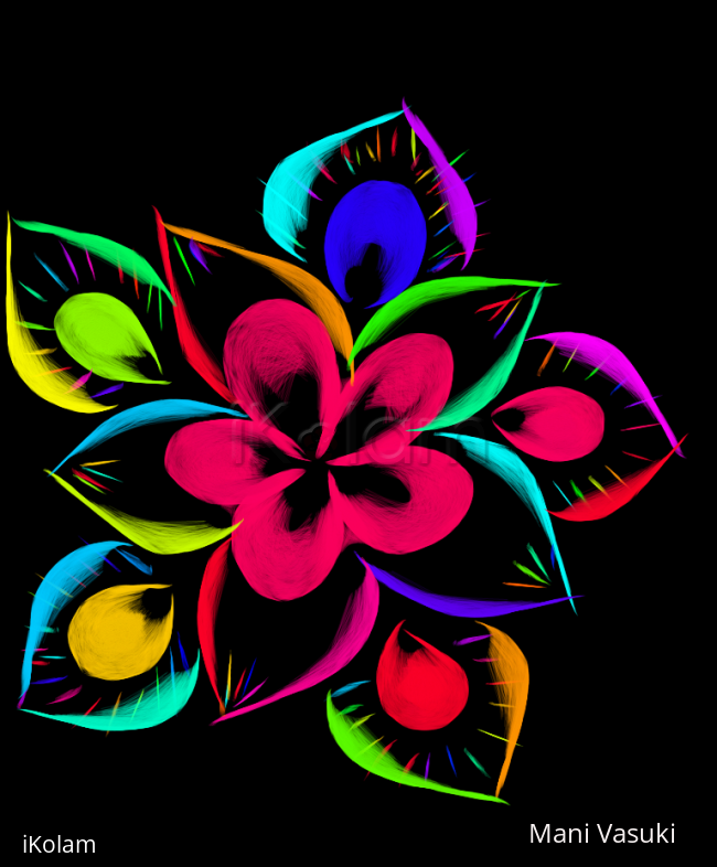 Rangoli: freehand digital