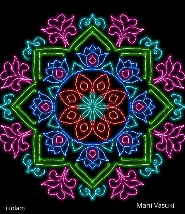 Rangoli: freehand digital rangoli