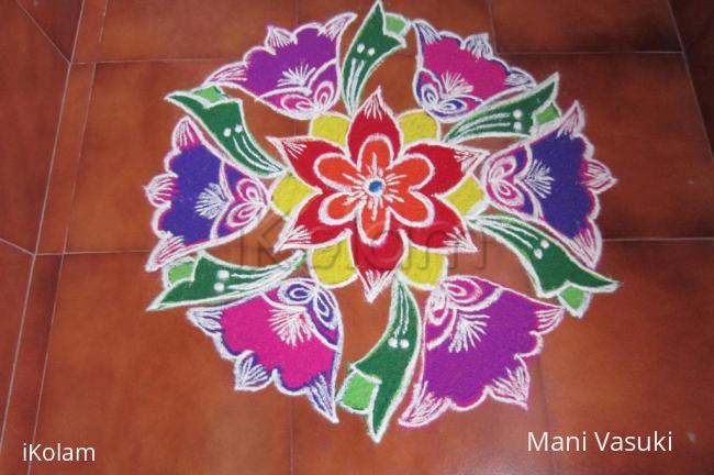 Rangoli: freehand design