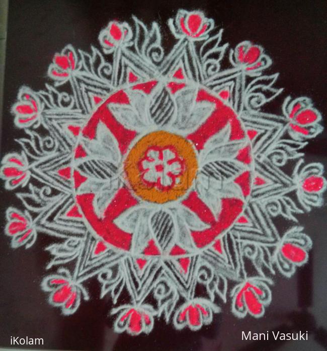 Rangoli: Freehand  design 