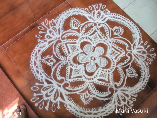 Rangoli: freehand design