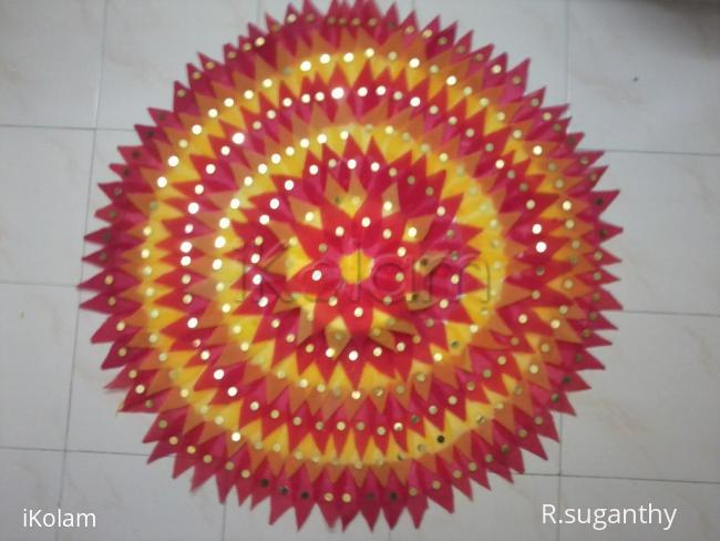 Rangoli: Sponge Rangoli