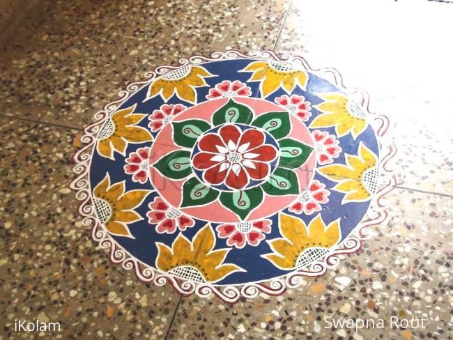 Rangoli: freehand rangoli