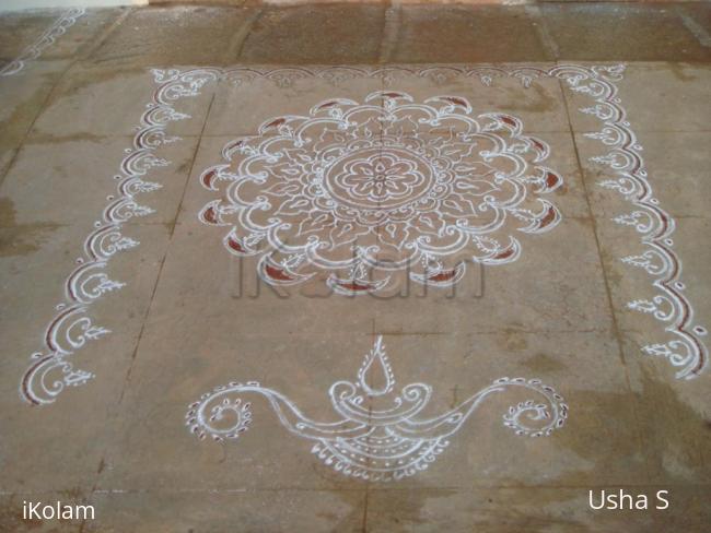 Rangoli: Free hand rangoli 