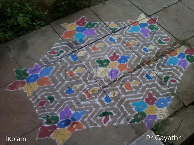 Rangoli: Vilakku kolam