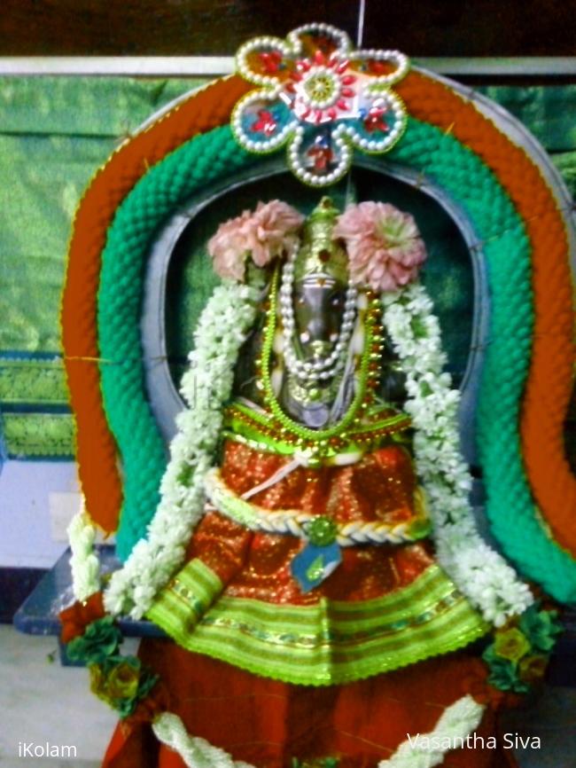 Rangoli: Vara Siddhi Vinayagar and kolam