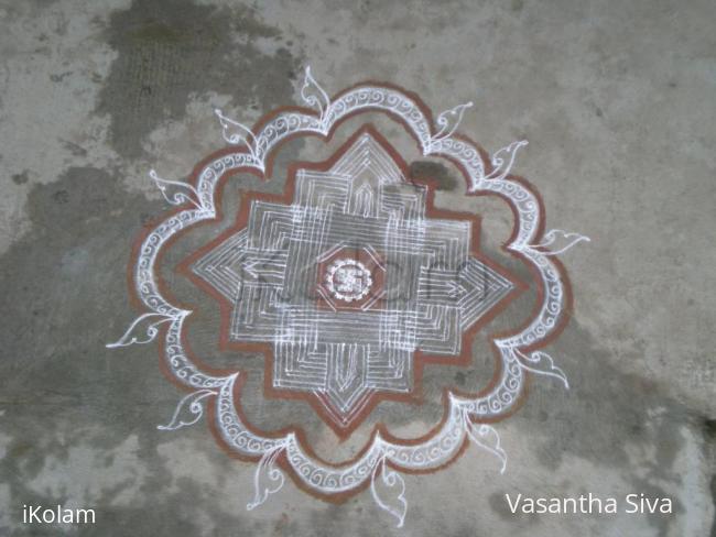 Rangoli: Karthikai kolam2