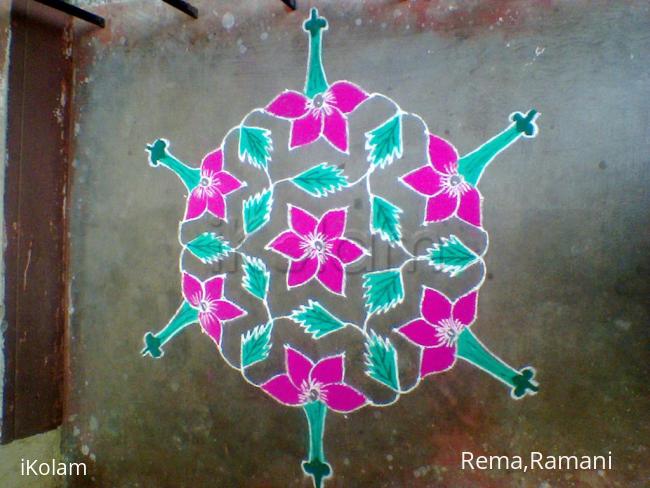 Rangoli: flower rangoli