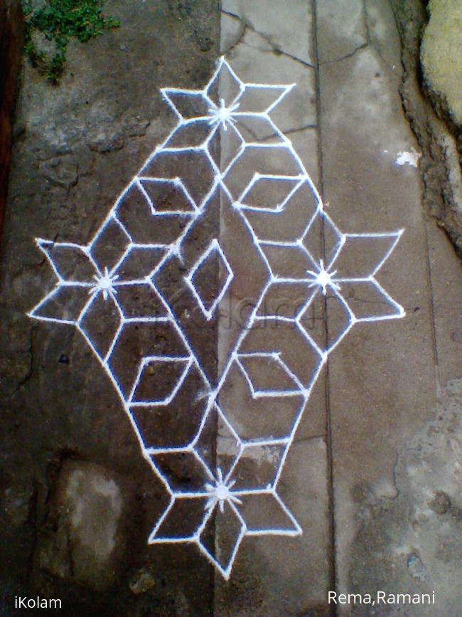 Rangoli: garland kolam