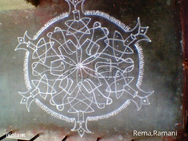 Rangoli: pulli kolam 