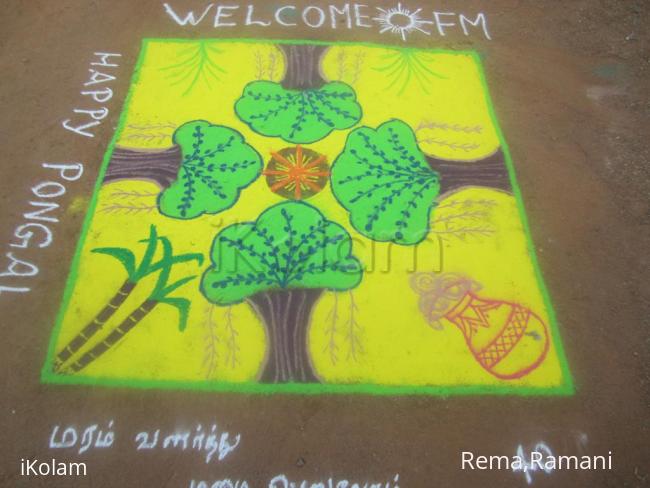 Rangoli: Tree kolam